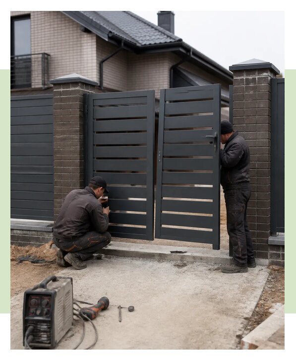 Металлические ворота под ключ с монтажом и установкой в Пыти-Яхах